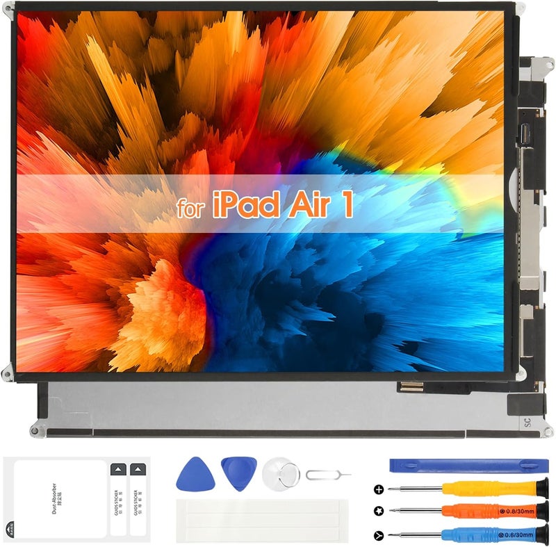 ARSSLY Screen Replacement for iPad air 1 1st for iPad 5 5th Gen A1474, A1475, A1476 LCD Panel for iPad 9.7 2017 5th A1823 A1822 LCD for iPad 9.7 2018 6th Gen A1954 A1893 LCD Display (No Touch Screen) - Image 1
